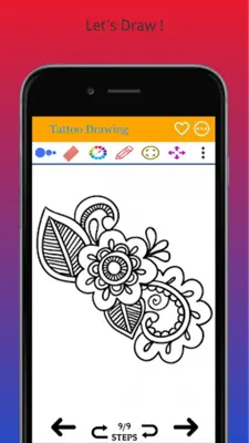 Flower Tattoo Drawing android App screenshot 7